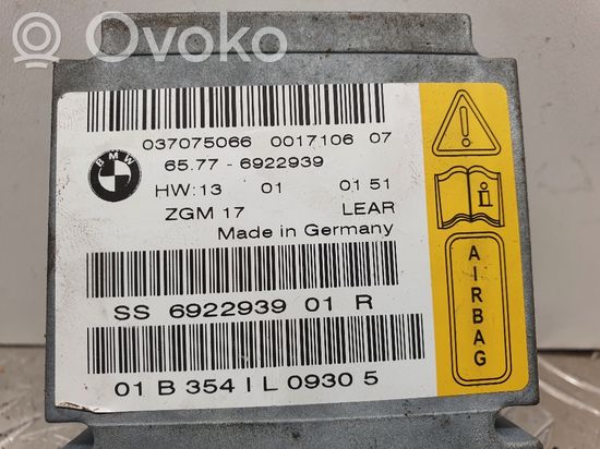 BMW 7 E65 E66 Airbag control unit/module 6922939 6922939 65776922939