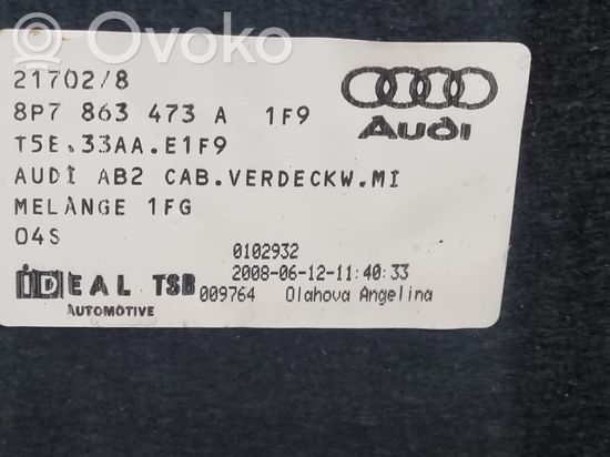 Audi A3 S3 8P Other trunk/boot trim element 8P7863473A 8P7863473A