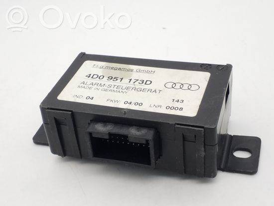 Audi A6 S6 C5 4B Alarm control unit/module 4D0951173D