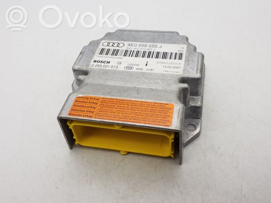 Audi A8 S8 D3 4E Airbag control unit/module 4E0959655J 0285001673