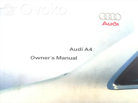 Audi A4 S4 B6 8E 8H Owners service history hand book