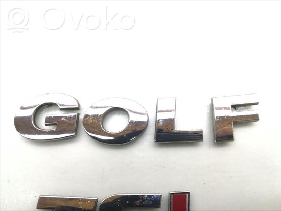 Volkswagen Golf VI Rear loading door model letters