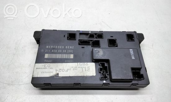 Mercedes-Benz E W211 Door control unit/module 2118200326