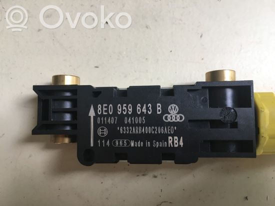 Audi A4 S4 B6 8E 8H Airbag deployment crash/impact sensor 8E0959643B