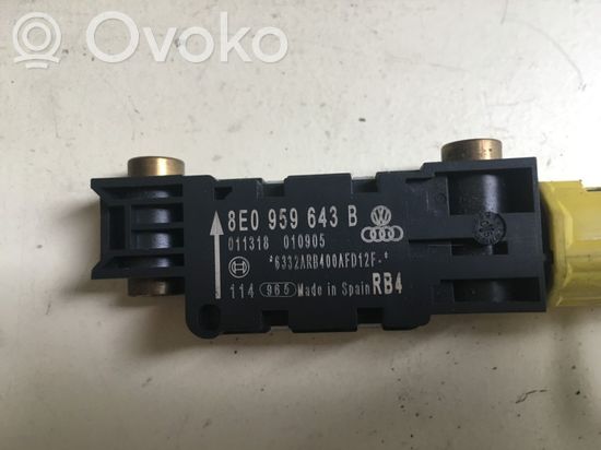 Audi A4 S4 B6 8E 8H Airbag deployment crash/impact sensor 8E0959643B