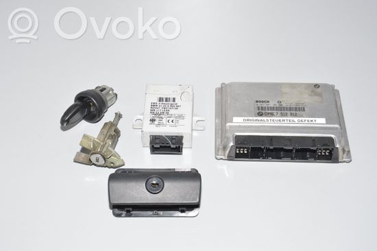 BMW X5 E53 Engine ECU kit and lock set 0261207106 7512912 6905667
