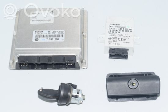 BMW 5 E39 Engine ECU kit and lock set 0281010314 7789376