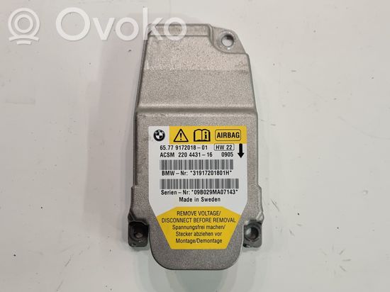 BMW 5 E60 E61 Airbag control unit/module 6577917201801