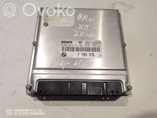 BMW X5 E53 Engine control unit/module 7789376 0281010314 28RTF091