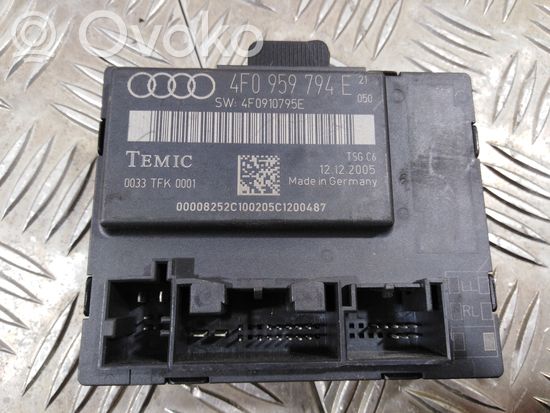 Audi A6 S6 C6 4F Door control unit/module 4F0959794E 4F0910795E
