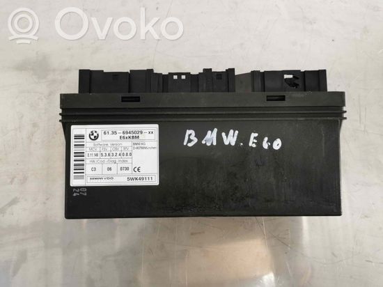 BMW 5 E60 E61 Comfort/convenience module 5WKK49111 61356945029XX 61359645029XX