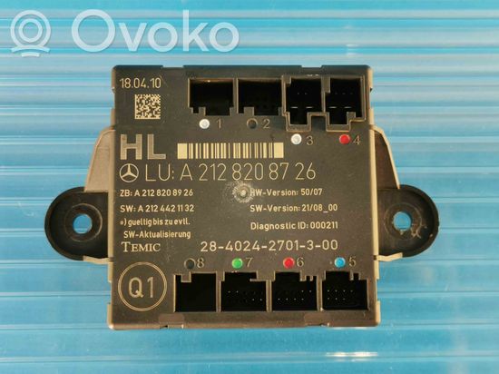 Mercedes-Benz E W212 Door control unit/module A2128208726