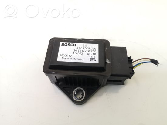 BMW 5 E60 E61 ESP acceleration yaw rate sensor 6758750 34526758750