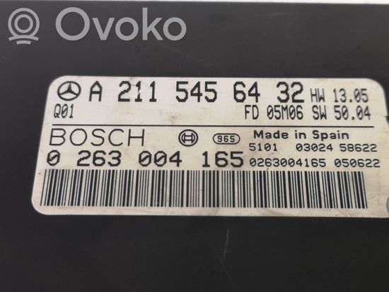 Mercedes-Benz E W211 Parking PDC control unit/module A2115456432 0263004165