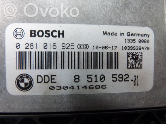 BMW 1 E81 E87 Engine ECU kit and lock set 0281016925 8510592