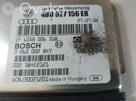 Audi A6 S6 C5 4B Gearbox control unit/module 4B0927156ER