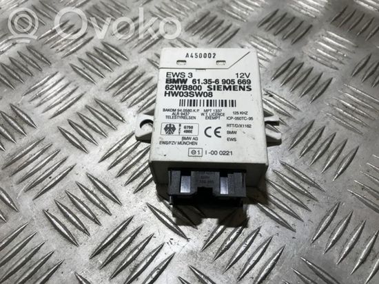 BMW 3 E46 Other control units/modules 61356905669 61.35-6905669 62wb800 hw03sw08 61356905669 61.35-6905669 62wb800 hw03sw08