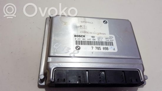 BMW 3 E46 Engine control unit/module 0281001445 7785098 0281001445 7785098