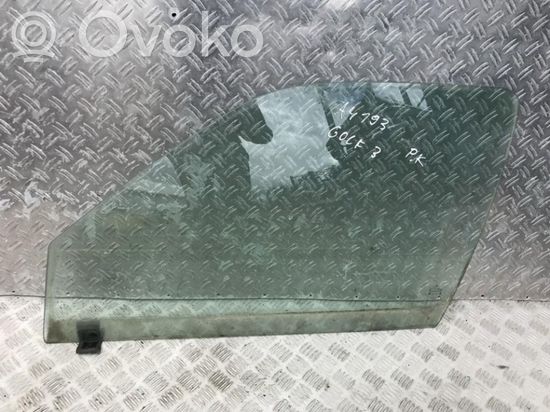 Volkswagen Golf III Front door window glass four-door