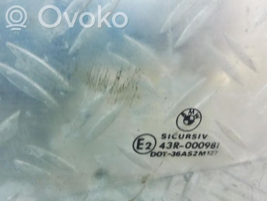 BMW 3 E46 Rear door window glass