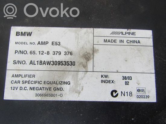 BMW X5 E53 Sound amplifier 65128379376 65128379376 al1baw30953530 3066985b01-0 65128379376 65128379376 al1baw30953530 3066985b01-0