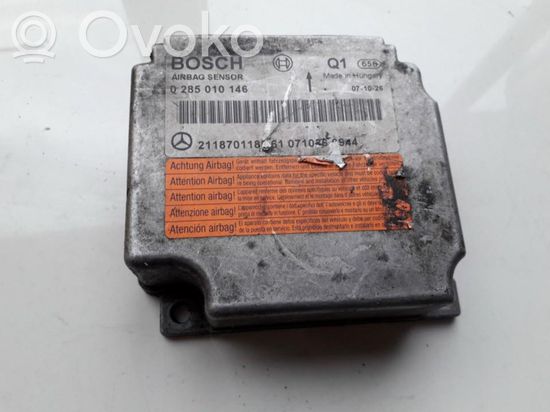 Mercedes-Benz E W211 Airbag control unit/module 0285010146 0285010146