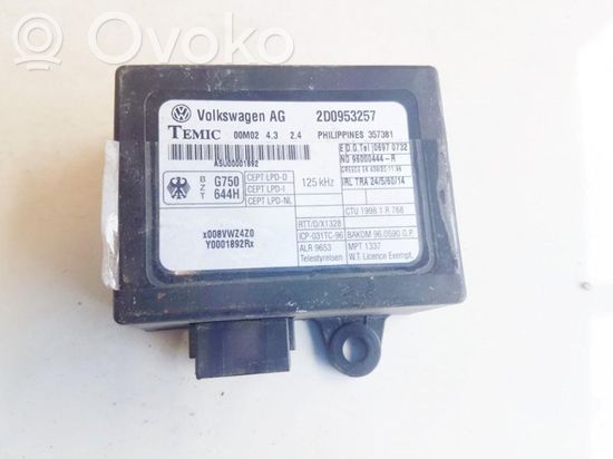 Volkswagen II LT Immobilizer control unit/module 2d0953257 357381 2d0953257 357381