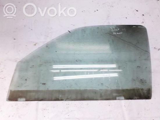 Volkswagen Golf III Front door window glass four-door