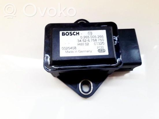 BMW 5 E60 E61 ESP acceleration yaw rate sensor 34526758750 0 265 005 266 34526758750 0 265 005 266
