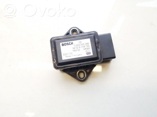 BMW 5 E60 E61 ESP acceleration yaw rate sensor 34526758750 0265005266 34.52-6758750 34526758750 0265005266 34.52-6758750