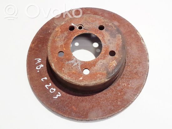 Mercedes-Benz C W203 Rear brake disc neventiliuojamas neventiliuojamas