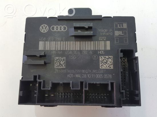 Audi A6 S6 C7 4G Door control unit/module 4G8959792E