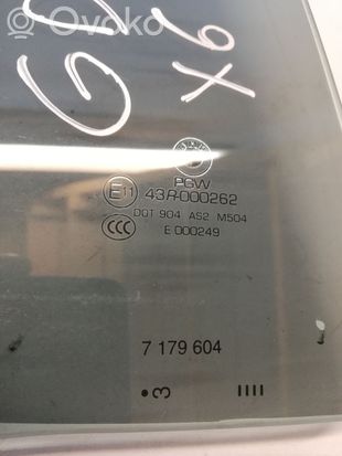BMW X6 E71 E72 Rear door window glass 43R009262 7179604