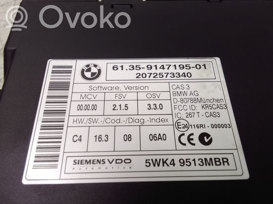 BMW 5 E60 E61 Comfort/convenience module 9147195