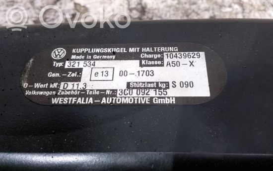 Volkswagen PASSAT B6 Tow bar set 3C0092155 3C0803882A 1K0907383E