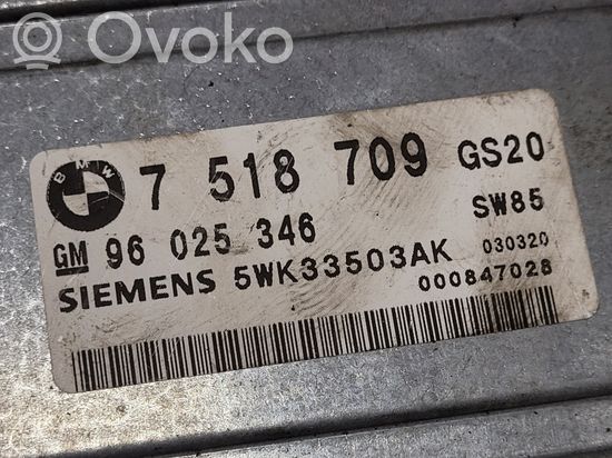 BMW 3 E46 Gearbox control unit/module 7518709 96025346