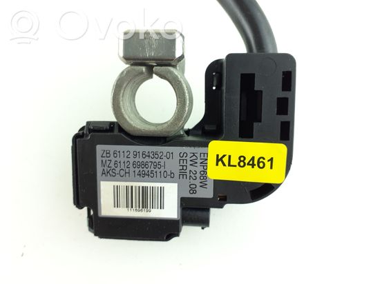 BMW 3 E90 E91 Negative earth cable (battery) 9164352 6986795