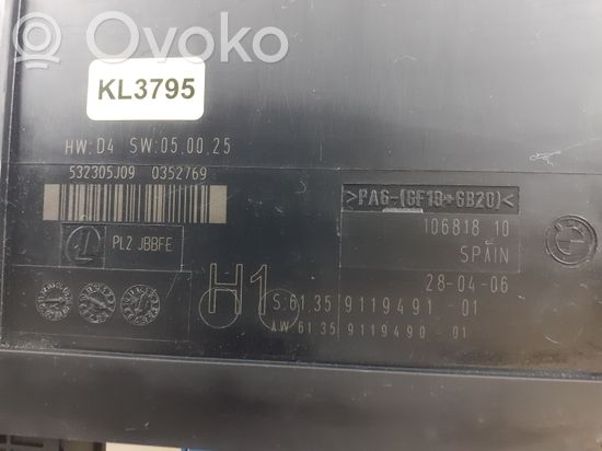 BMW 3 E90 E91 Comfort/convenience module 9119491 KL3795