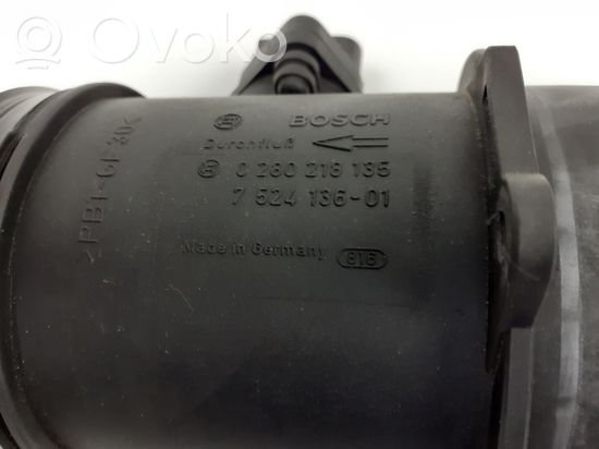 BMW 5 E60 E61 Mass air flow meter 7524136 0280218135