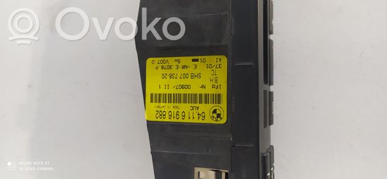 BMW 3 E46 Climate control unit 64116916882