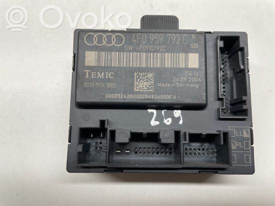 Audi A6 S6 C6 4F Door control unit/module 4F0959792C 4F0910792C