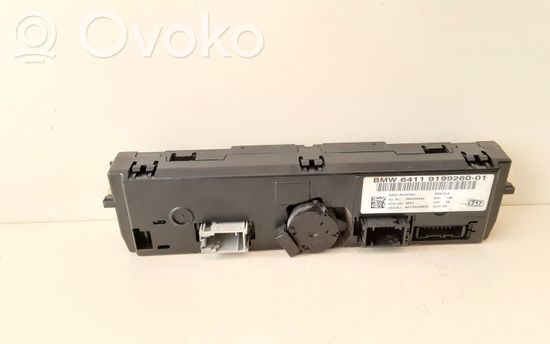 BMW 3 E90 E91 Climate control unit 9199260 64119199260