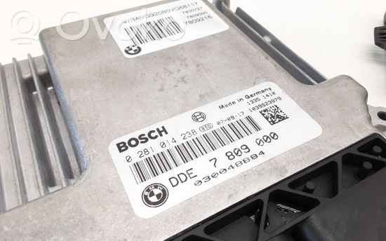 BMW 3 E90 E91 Engine ECU kit and lock set 0281014238 7809000 9147195