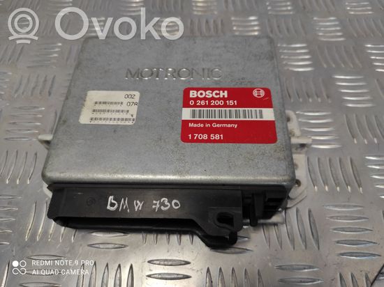 BMW 7 E32 Engine control unit/module 0261200151 1708581