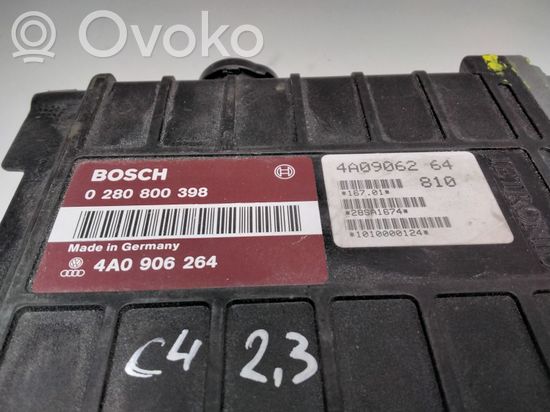 Audi 100 200 5000 C2 Engine control unit/module 4A0906264 0280800398