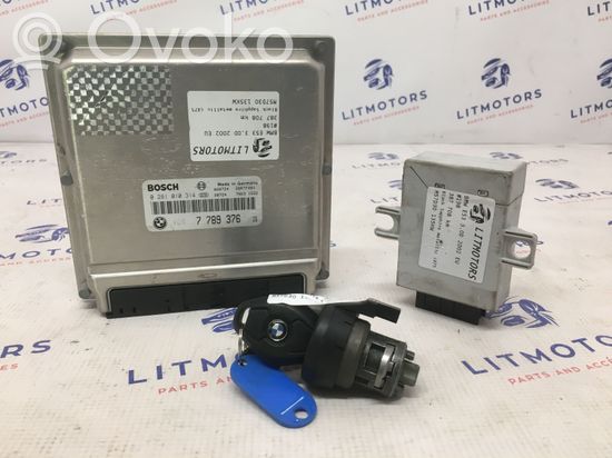 BMW X5 E53 Engine ECU kit and lock set 7789376