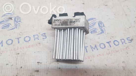 BMW 3 E46 Heater blower motor/fan resistor 6920365