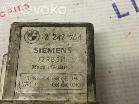 BMW 3 E46 Glow plug pre-heat relay 2247664