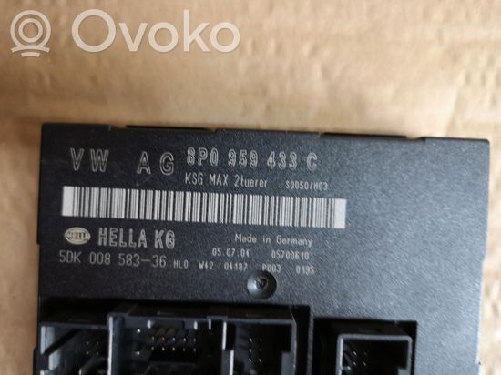 Audi A3 S3 8P Comfort/convenience module 8P0959433C