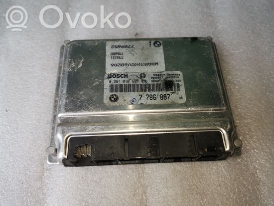 BMW 3 E46 Engine control unit/module 7786887 0281010205